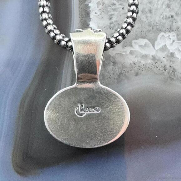 Carolyn Pollack Sterling Oval Carnelian Country Couture Pendant With Necklace - Picture 7 of 10